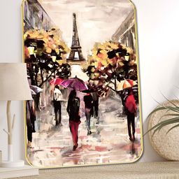 Myntra Elegant Homes Brown & Black Eiffel Tower Printed Wall Art-image-18