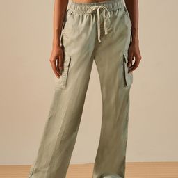 Globus Women Loose Fit Cargos Trousers-image-101