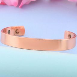 MEMOIR Unisex Copper-Plated Magnetic Brass Kada Bracelet-picture-12
