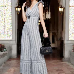 Miss Chase Striped Basic Jumpsuit-44