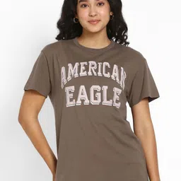 AMERICAN EAGLE OUTFITTERS Women Varsity Printed Applique T-shirt-picture-27
