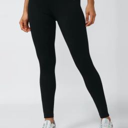 Reebok Black Mid Rise Sports Tights-image-21