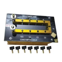 Anjay 1-100 OHMS Resistance Box for Physics Lab AE-08-43