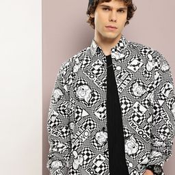 Kook N Keech Pure Cotton Tom& Jerry Printed Drop-Shoulder Sleeves Oversized Casual Shirt-image-91