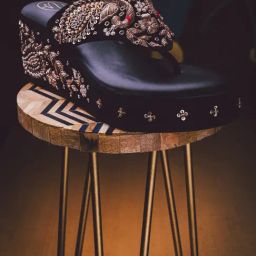NR by Nidhi Rathi Women's Black Thong Wedges-image-18