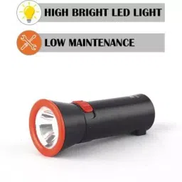 DP Engineering 9141 (RECHARGEABLE LED TORCH) Torch (Black, 11.5 cm, Rechargeable) image 4