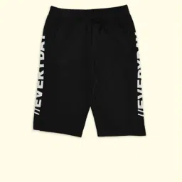 Pantaloons Junior Black Cotton Printed Shorts-picture-22