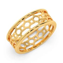 Candere by Kalyan Jewellers 18K Yellow Gold BIS Hallmark Ring for Men-image-16