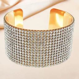 YouBella Stylish Party Wear Jewellery Gold-Plated Cuff Bracelet-17