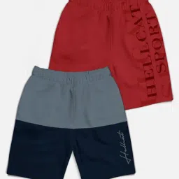 HELLCAT Kids Multicolor Printed  Shorts-image-68