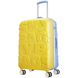 Skybags Super Lemon Hydrangea Textured Hard Medium Trolley Bag - 28.5 cm-image-51