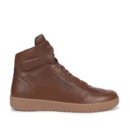 Royal Enfield Men's STREET ACE Cognac Ankle High Sneakers-image-17