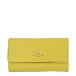 Baggit Green Solid Tri-Fold Wallet for Women-70