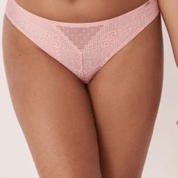 La Vie En Rose Pink Lace Work Panty-image-70