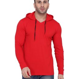 Blisstone Men Hooded Slim Fit T-shirt-image-67