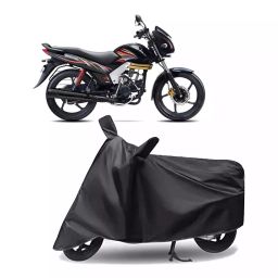 Auto Pearl Polyester Two Wheeler Cover for Mahindra Centuro (Grey)-image-42