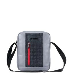 THE HOLISTIK Clever Grey Textured Medium Messenger Bag-6