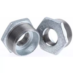 Georg Reducer Bush Fischer Galvanised malleable Iron Fitting Straight male BSPT 2in to Female BSPP 1in, 770241239 (Pack of 2)-image-2