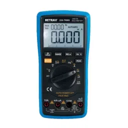Metravi Digital TRMS Multimeter Backlit LCD Display Blue & Black, 23S-TRMS-8