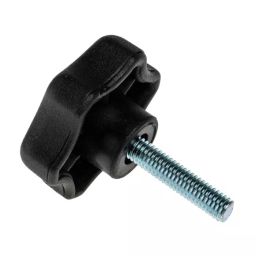 RS PRO Black Multiple Lobes Clamping Knob M6 Threaded Stud, 161155-image-94