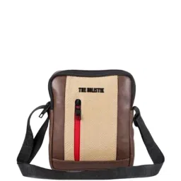 THE HOLISTIK Clever Brown & Beige Solid Medium Cross Body Bag-image-93