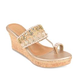 Rocia by Regal Women's Rose Gold Toe Ring Wedges-picture-28