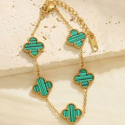 Designs & You Stainless Steel Gold-Plated Charm Bracelet-picture-43
