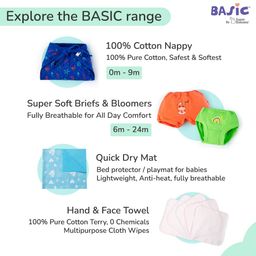 superbottoms Unisex Basic Easy- Quick Drying Prefold Style Soaker For Cloth Diapers/Inserts With Dry Feel Layer On Top (Pack Of 6) image 3