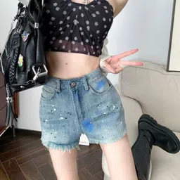 KPOP Women Above Knee Shorts-image-38