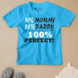 Be Awara Half Sleeves 100% Perfect Printed T Shirt - Sky Blue-picture-11