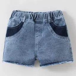Kookie Kids Washed Shorts - Blue-picture-3