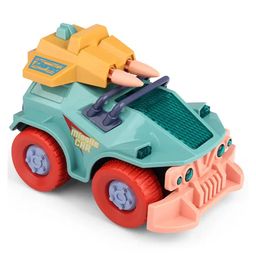 AKN TOYS Light Sound Mini Cartoon Car MUV Army Vehicles with Launcher, Universal Omnidirectional Motion Car Toy - COLOR MAY VARY-33