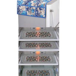Dakshya Industries Fridge Top Cover and Fridge Mat Combo Set of 5-78