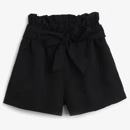 Chuppan Chupai Solid Shorts - Black-picture-30
