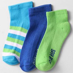 Pine Kids Cotton Knit Ankle Length Designed Socks Pack Of 3 (Colour May Vary)-image-68