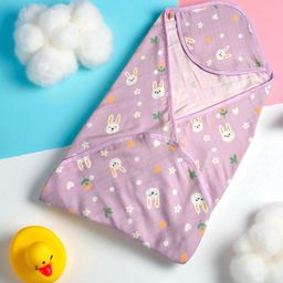 Safe n Cute 100%organic muslin cotton hooded swaddler/wrapper/sheet for newborn (0 to 6 months)-image-71