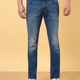 Wrangler Mid Blue Slim Fit Jeans-picture-11
