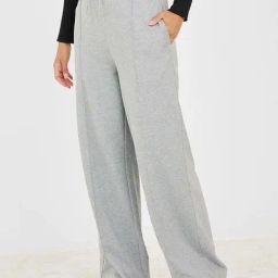 Styli Pintuck Drawstring Waistband Wide Leg Jogger-image-4