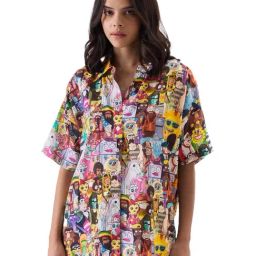 The Souled Store Multicolor Rick & Morty: Characters Graphic Print Shirt-image-98