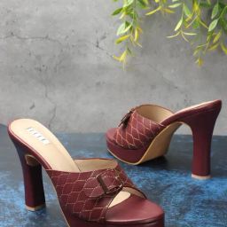 Elle Women's Maroon Casual Sandals-image-45