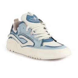 FAUSTO Men Colourblocked PU Sneakers-image-87