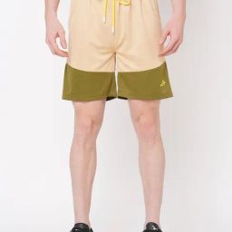 Fitz Beige & Olive Regular Fit Training Shorts-image-96