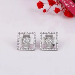 GIVA Love is Everywhere 92.5 Sterling Silver Lavish Love Stud Earrings-image-68