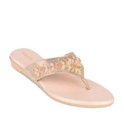 Rocia by Regal Women's Rose Gold Thong Sandals-image-96