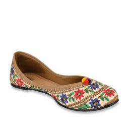 Desi Colour Women's Multicoloured Ethnic Juttis-image-2