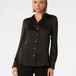 Forever New Black Regular Fit Shirt-image-29