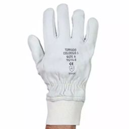 Tornado Colossus Grey Yarn Cut Resistant Cut Resistant Gloves Size 11 Leather Coating, TC15-11-image-66