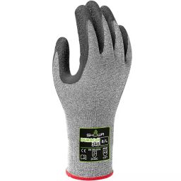 Showa Duracoil Grey HPPE Polyester Cut Resistant Work Gloves Size 9 Latex Foam Coating, SHO3464-image-98