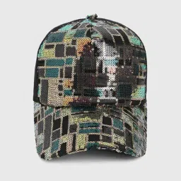 HauteSauce Black Embellished Baseball Cap-picture-30