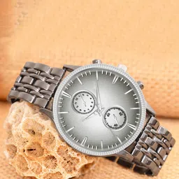 DOUBLERUN Men Dial & Bracelet Style Straps Analogue Multi Function Watch H05NAMT-29-4